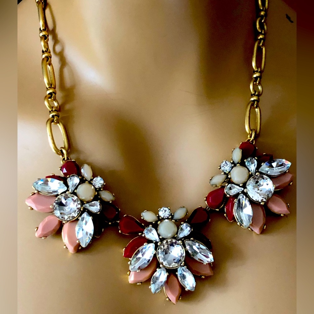 J.Crew Earthtone Rhinestone Necklace